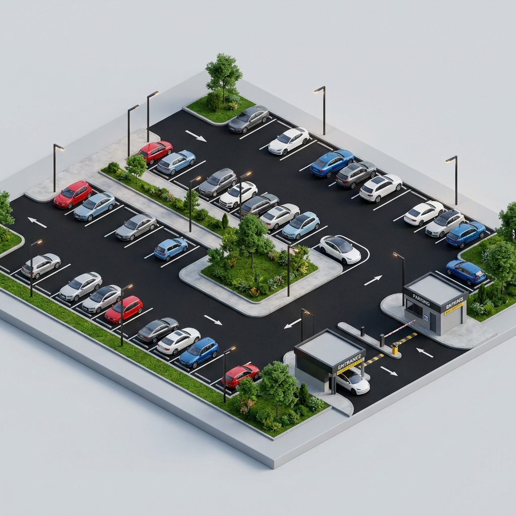 Pekerjaan Pengaspalan Area Parkir